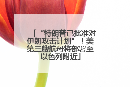 “特朗普已批准对伊朗攻击计划”！美第三艘航母将部署至以色列附近