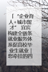 “企业育人+城市留才” 宜宾构建全链条就业服务体系促高校毕业生就业｜您牵挂的四川