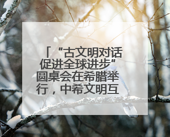 “古文明对话促进全球进步”圆桌会在希腊举行，中希文明互鉴启迪未来