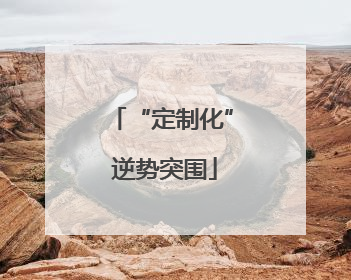 “定制化” 逆势突围