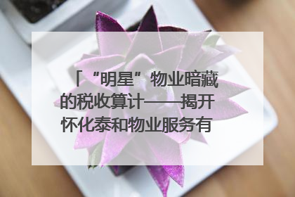 “明星”物业暗藏的税收算计——揭开怀化泰和物业服务有限公司隐匿未开票收入偷税真相