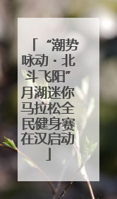 “潮势咏动・北斗飞阳”月湖迷你马拉松全民健身赛在汉启动