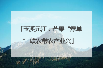玉溪元江：芒果“爆单” 联农带农产业兴