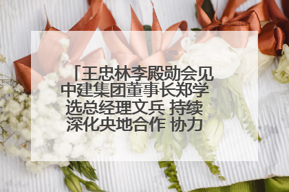 王忠林李殿勋会见中建集团董事长郑学选总经理文兵 持续深化央地合作 协力推动支点建设
