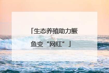 生态养殖助力鳜鱼变“网红”