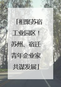 相聚苏宿工业园区！苏州、宿迁青年企业家共谋发展