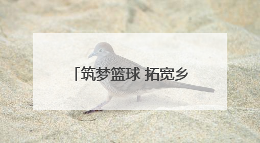 筑梦篮球 拓宽乡村孩子的成长之路