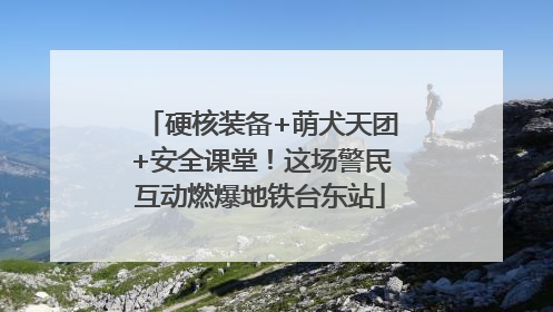 硬核装备+萌犬天团+安全课堂！这场警民互动燃爆地铁台东站