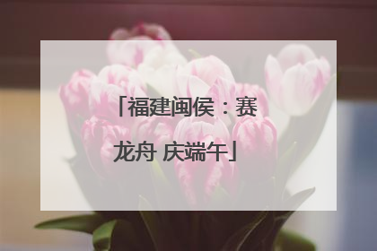 福建闽侯：赛龙舟 庆端午