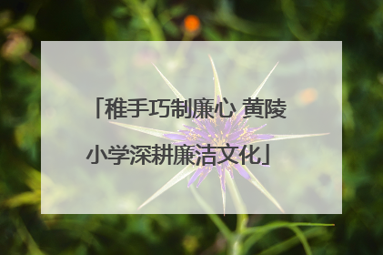 稚手巧制廉心 黄陵小学深耕廉洁文化