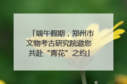 端午假期，郑州市文物考古研究院邀您共赴“青花”之约
