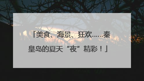 美食、海景、狂欢……秦皇岛的夏天“夜”精彩！