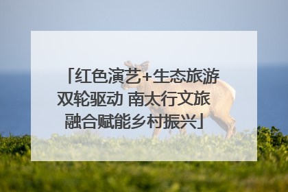 红色演艺+生态旅游双轮驱动 南太行文旅融合赋能乡村振兴