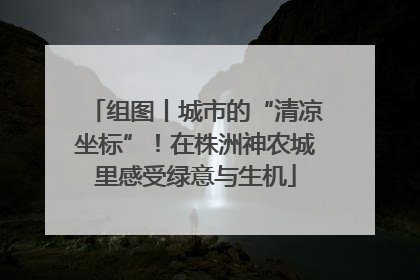 组图丨城市的“清凉坐标”！在株洲神农城里感受绿意与生机
