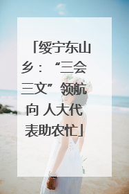 绥宁东山乡：“三会三文”领航向 人大代表助农忙