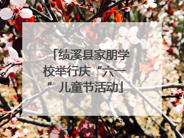 绩溪县家朋学校举行庆“六一”儿童节活动