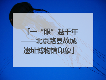 一“眼”越千年——北京路县故城遗址博物馆印象