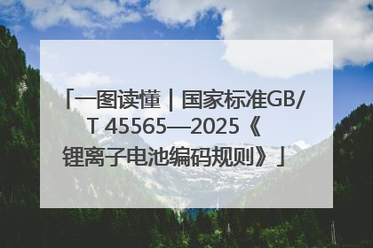 一图读懂｜国家标准GB/T 45565—2025《锂离子电池编码规则》