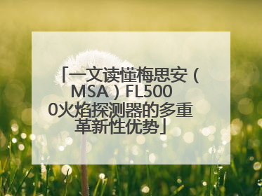 一文读懂梅思安（MSA）FL5000火焰探测器的多重革新性优势