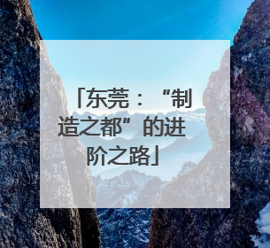 东莞：“制造之都”的进阶之路