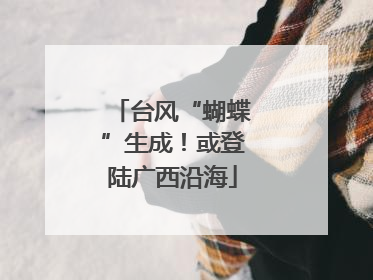 台风“蝴蝶”生成！或登陆广西沿海