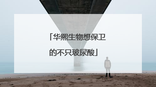 华熙生物想保卫的不只玻尿酸