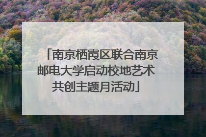 南京栖霞区联合南京邮电大学启动校地艺术共创主题月活动