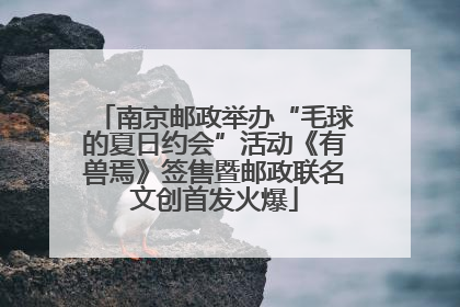 南京邮政举办“毛球的夏日约会”活动《有兽焉》签售暨邮政联名文创首发火爆