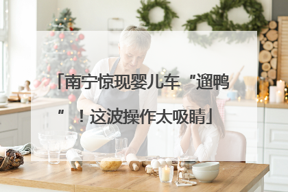 南宁惊现婴儿车“遛鸭”！这波操作太吸睛