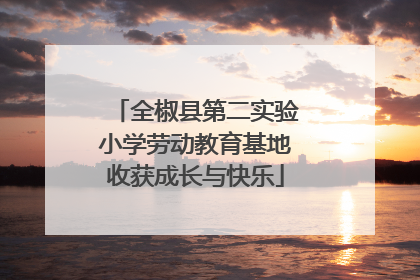 全椒县第二实验小学劳动教育基地收获成长与快乐