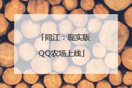 同江：现实版QQ农场上线