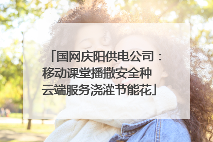 国网庆阳供电公司：移动课堂播撒安全种 云端服务浇灌节能花
