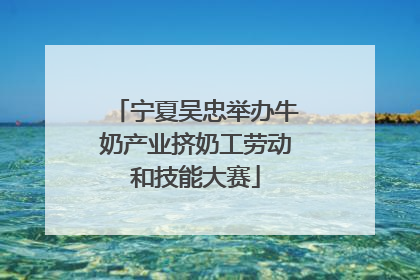 宁夏吴忠举办牛奶产业挤奶工劳动和技能大赛