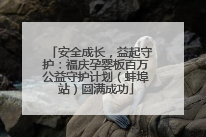 安全成长，益起守护：福庆孕婴板百万公益守护计划（蚌埠站）圆满成功