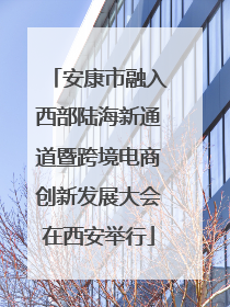 安康市融入西部陆海新通道暨跨境电商创新发展大会在西安举行