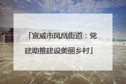 宣威市凤凰街道：党建助推建设美丽乡村