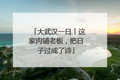 大武汉一日︱这家肉铺老板，把日子过成了诗