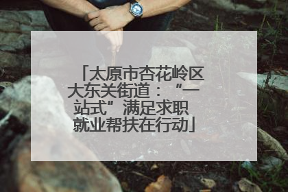 太原市杏花岭区大东关街道：“一站式”满足求职 就业帮扶在行动