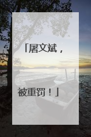 屠文斌，被重罚！