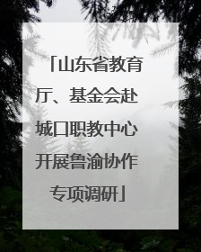 山东省教育厅、基金会赴城口职教中心开展鲁渝协作专项调研