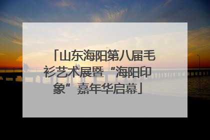 山东海阳第八届毛衫艺术展暨“海阳印象”嘉年华启幕