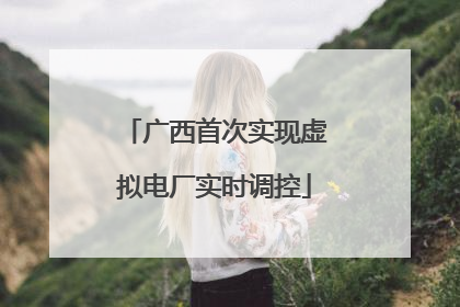 广西首次实现虚拟电厂实时调控
