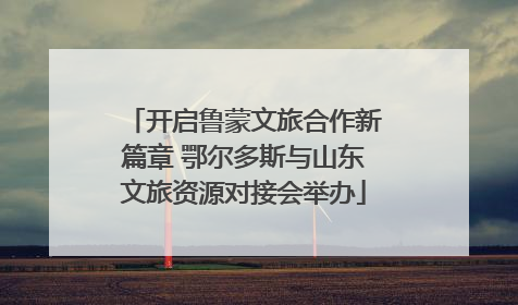 开启鲁蒙文旅合作新篇章 鄂尔多斯与山东文旅资源对接会举办