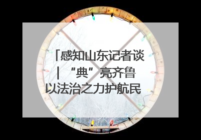 感知山东记者谈｜“典”亮齐鲁 以法治之力护航民生与营商环境