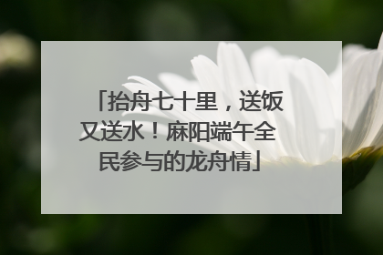 抬舟七十里，送饭又送水！麻阳端午全民参与的龙舟情