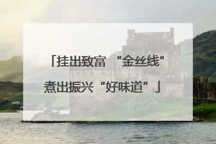挂出致富 “金丝线” 煮出振兴“好味道”