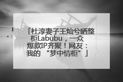 杜淳妻子王灿兮晒整柜Labubu，一众爆款IP齐聚！网友：我的 “梦中情柜”