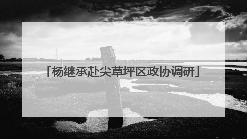 杨继承赴尖草坪区政协调研