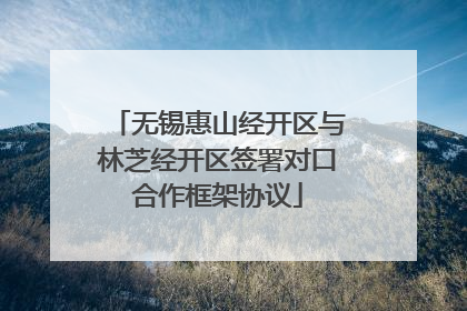 无锡惠山经开区与林芝经开区签署对口合作框架协议