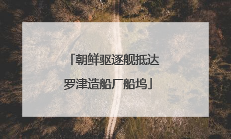 朝鲜驱逐舰抵达罗津造船厂船坞